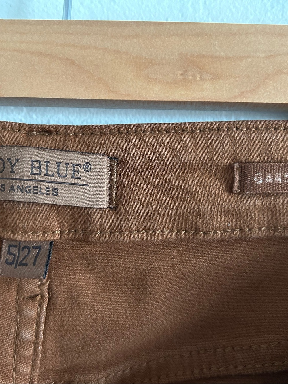 Judy Blue women’s wide-Leg Jeans in Rust Brown - Picture 4 of 7